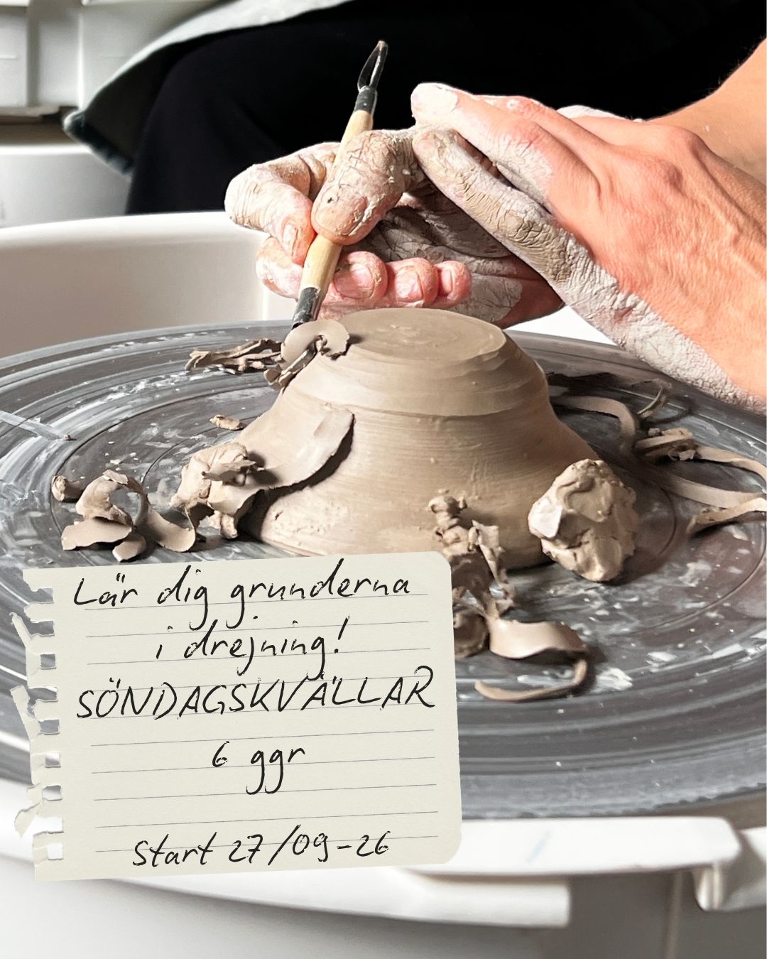 Grundkurs i Drejning söndagskvällar - 6 gånger